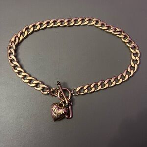 Rose Gold Juicy Couture chain choker